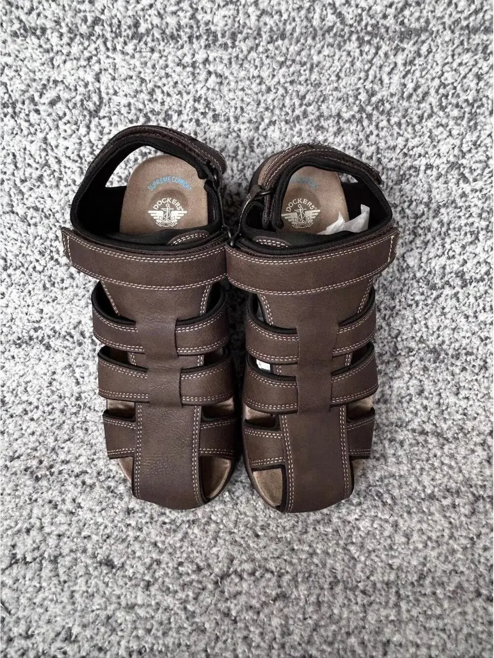 Dockers Mens Byrd Casual Comfort Outdoor Sport Sandal Shoe Dark Brown Size 11M
